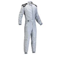 OMP Racing - OMP First-S Race Suit - Silver/Black - 2X-Large - Image 1