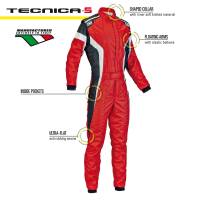 OMP Racing - OMP Tecnica-S Suit - Red/White/Black - Size 48 - Image 2
