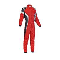 OMP Tecnica-S Suit - Red/White/Black - Size 50