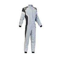 OMP Racing Suits ON SALE! - OMP Tecnica-S Race Suit - $899 - OMP Racing - OMP Tecnica-S Suit - Grey/White/Black - Size 48