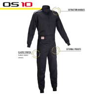 OMP Racing - OMP Sport OS 10 Racing Suit - Black - Medium - Image 2