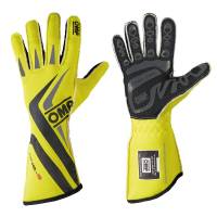 Safety Equipment - OMP Racing - OMP One-S Gloves - Fluo Yellow  - Small
