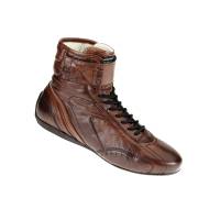 OMP Racing - OMP Carrera High Boots - Dark Brown Leather - Size 43 - Image 1