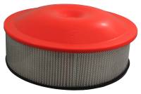 Air Cleaner Assembly Components - Air Cleaner Bases & Lids - Dirt Defender Racing Products - Dirt Defender Air Cleaner Top - Plastic - 14" Diameter - Neon Red