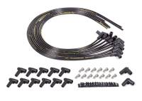 Magnetos and Components - Magneto Spark Plug Wires - Fuel Injection Enterprises - FIE Sprintmag Spark Plug Wire Set - Suppression Core - 8.2 mm - Black - 90 Degree Plug Boots - HEI Style - Cut to Fit - V8