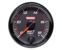 Analog Gauges - Voltmeters - QuickCar Racing Products - QuickCar Redline Voltmeter - 8-18V - Electric - Analog - Full Sweep - 2-5/8" - Black Face