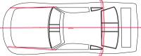 Five Star 2019 Late Model Nose Centerline Template - Chevrolet Camaro - Wood