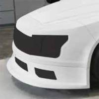 Five Star Race Car Bodies - Five Star 2019 Chevy Silverado Nose - Upper - Black - Image 3
