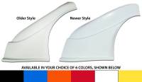 Five Star Race Car Bodies - Five Star MD3 Plastic Dirt Fender - Right- Chevron Blue (Newer Style) - Image 4