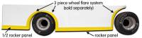 Five Star Race Car Bodies - Five Star MD3 Rocker Panel - Yellow - Image 2
