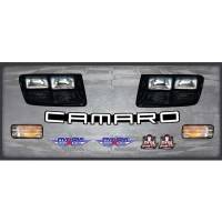 Five Star Headlight Nose Only Graphics Kit: 92 Camaro