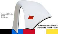 Five Star Race Car Bodies - Five Star ABC Plastic Fender - White - Right (Only) - For use with 8" Tires - Image 3