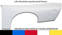 Five Star Race Car Bodies - Five Star ABC Plastic Quarter Panel - Greenhouse Style Body - Black - Left (Only) - Image 2
