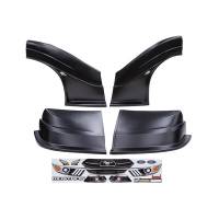 MD3 Nose & Fender Combo Kits - Mustang MD3 Combo Kits - Five Star Race Car Bodies - Fivestar MD3 Evolution Nose and Fender Combo Kit - Mustang - Black