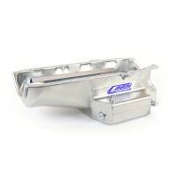 Canton Competition 6-1/2" Deep, 12" Long Wet Sump Oil Pan - SB Chevy Pre-80 LH Dipstick - Circle Track