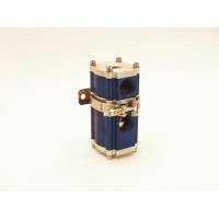 Canton Racing Products - Canton Oil Cooler Thermostat - Blue Anodized Finish / Stainless Steel Mounting Clamp - Image 1