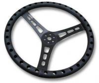 JOES Racing Products - JOES Aluminum Dished Steering Wheel - 14" - Black - Image 2