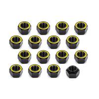 Kluhsman Racing Components Single 5/8"-11 Aluminum Lug Nuts w/ Reflective Yellow - (20 Pack)