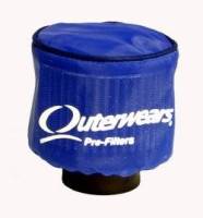 Outerwears Performance Products - Outerwears Breather Pre-Filter w/ Top - Blue - 3-1/2" Diameter x 6" Tall - Image 2