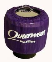 Outerwears Performance Products - Outerwears 3" Non-Shielded Crank Breather Pre-Filter w/o Top - Purple - Image 2