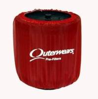 Outerwears Performance Products - Outerwears Water Repellent Air Filter Pre-Filter w/o Top - Red - 10-1/2" Diameter x 10-1/2" H - Image 2