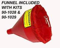 Outerwears Performance Products - Outerwears Water Repellent 9" Fuel Funnel w/ Pre-Filter - Red - Image 3
