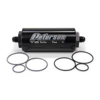 Peterson 600 Series Inline Fuel Filter -60 Micron -06 AN Fittings
