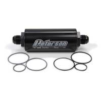 Peterson Fluid Systems - Peterson 600 Series Inline Fuel Filter -100 Micron -10 AN Fittings - Image 1