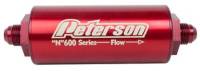 Peterson Fluid Systems - Peterson 600 Series Inline Fuel Filter -100 Micron -10 AN Fittings - Image 2