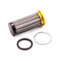 Air & Fuel System - Peterson Fluid Systems - Peterson 700 Series Stainless Steel Element - 60 Micron - Gold/Black End Caps