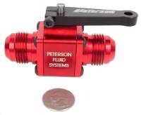 Peterson Fluid Systems - Peterson Panel Mount Ball Valve -08 AN x -08 AN Nose - Image 5