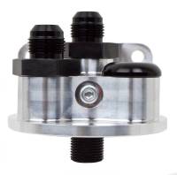 Peterson Fluid Systems - Peterson Remote Oil Filter Mount - Firewall Mount -10 AN Fittings - Chevrolet 13/16" Thread - Image 2