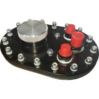 RCI Oval Fill Plate Assembly -10AN Pickup -8AN Return -8AN Vent