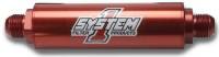 System 1 - System 1 Long Billet Inline Fuel Filter -08 AN Ends - 30 Micron - 2" O.D. 9" Long - Red Anodized - Image 2