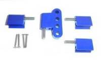 Taylor Cable Products - Taylor Spark Plug Wire Separator Bracket - Vertical, Blue (BB Chevy, Ford) - Image 3