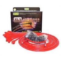 Taylor "409" Pro Race Universal Spark Plug Wire Set - 10.4mm Diameter - Red - 135 Plug Boots - Spiro-Wound Conductor - 8 Cylinder Applications