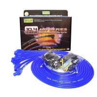 Taylor Cable Products - Taylor "409" Pro Race Universal Spark Plug Wire Set - 10.4mm Diameter - Blue - 135 Plug Boots - Spiro-Wound Conductor - 8 Cylinder Applications