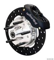 Wilwood Engineering - Wilwood Forged Dynalite Front Drag Brake Kit - Black Anodized Caliper - Drilled Rotor - GM - Image 2