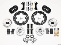 Wilwood Engineering - Wilwood Forged Dynalite Front Drag Brake Kit - Black Anodized Caliper - Drilled Rotor - GM - Image 3