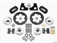 Wilwood Engineering - Wilwood Forged Dynalite Front Drag Brake Kit - Black Anodized Caliper - Drilled Rotor - 80-87 GM - Image 3