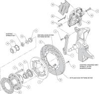 Wilwood Engineering - Wilwood Dynalite Pro Series Front Brake Kit - Black - SRP Drilled & Slotted Rotor Front Kit 11" - Image 5