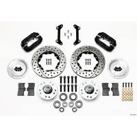 Wilwood Dynalite Pro Series Front Brake Kit - Black - SRP Drilled & Slotted Rotor - 79-87 GM G Body