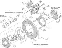 Wilwood Engineering - Wilwood Dynalite Pro Series Front Brake Kit - Black - Plain Face Rotor - 37-48 Ford-Billet - Image 5
