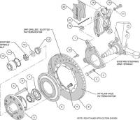 Wilwood Engineering - Wilwood Dynalite Pro Series Front Brake Kit - Black - Plain Face Rotor - 87-93 Mustang - Image 5