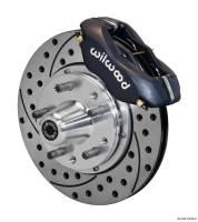 Wilwood Engineering - Wilwood Forged Dynalite Pro Series Front Brake Kit - Black Anodized Caliper - SRP Drilled & Slotted Rotor - 87-93 Mustang 10.75" Rotor - Image 3