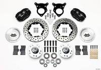 Wilwood Engineering - Wilwood Forged Dynalite Pro Series Front Brake Kit - Black Anodized Caliper - SRP Drilled & Slotted Rotor - 87-93 Mustang 10.75" Rotor - Image 4