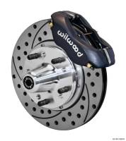 Wilwood Engineering - Wilwood Dynalite Pro Series Front Brake Kit - Black - SRP Drilled & Slotted Rotor - 11in Rotr E-Body - Image 3