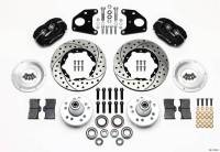 Wilwood Engineering - Wilwood Dynalite Pro Series Front Brake Kit - Black - SRP Drilled & Slotted Rotor - 11in Rotr E-Body - Image 4