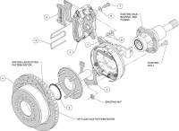 Wilwood Engineering - Wilwood Dynapro Low-Profile Rear Parking Brake Kit - Black Anodized Caliper - SRP Drilled & Slotted Rotor - Mopar/Dana w/ Parking Brake - Image 5