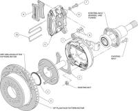 Wilwood Engineering - Wilwood Dynapro Low-Profile Rear Parking Brake Kit - Black - Big Ford (New Style) - Image 5